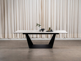 Maplecrest Fixed Dining Table Marmo Ceramic