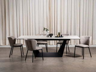 Maplecrest Fixed Dining Table Marmo Ceramic