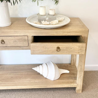 Palu Recycled Timber Console with 2 Drawers