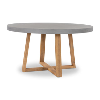 Nova 1.2m Round Dining Table - Grey & Light Honey