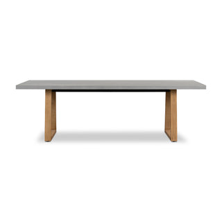 Savannah 2.4m Rectangular Dining Table - Pebble Grey & Light Honey