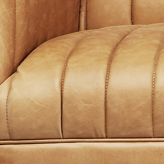 Wallace Leather Sofa - Canyo Whiskey