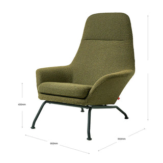 Tallin Fabric Armchair - Copenhagen Terra