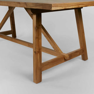 Varro Pine Olive Wash Dining Table - 220cm