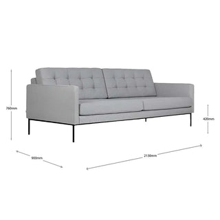 Towne Sofa - Parliament Stone