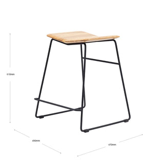 Aero Counter Stool - Black