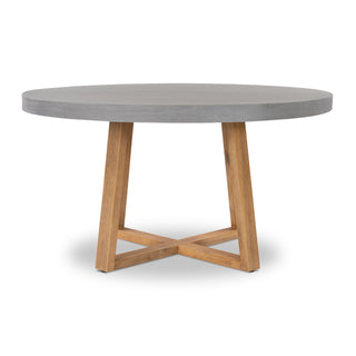 Nova 1.2m Round Dining Table - Grey & Light Honey