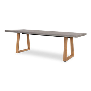 Savannah 2.4m Rectangular Dining Table - Grey & Light Honey