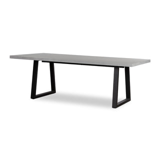 Savannah 2.4m Rectangular Dining Table - Grey & Black