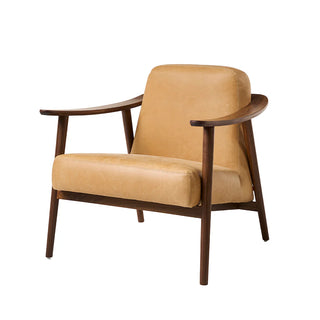 Baltic Leather Armchair - Canyon Whiskey/ Walnut - PREORDER