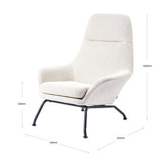 Tallin Fabric Armchair - Copenhagen Fossil