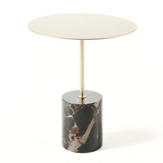 Lilli Side Table - Black & Red Marble