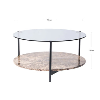 Maddox Coffee Table - Moka Marble