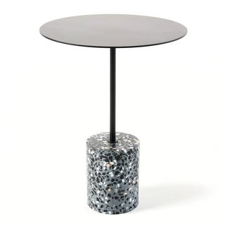 Lilli Side Table - Black & Grey eTerrazzo