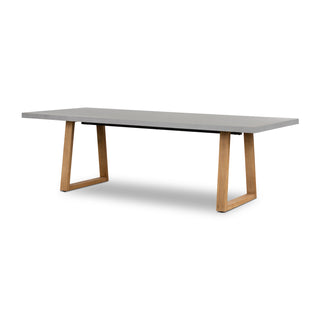 Savannah 2.4m Rectangular Dining Table - Pebble Grey & Light Honey