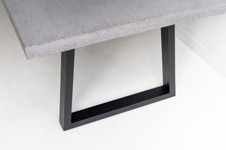 Savannah 2.4m Rectangular Dining Table - Grey & Black