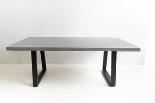 Savannah 2.4m Rectangular Dining Table - Grey & Black