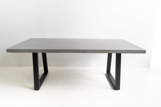 Savannah 2.0m Rectangular Dining Table - Grey & Black