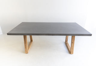 Savannah 2.0m Rectangular Dining Table - Grey & Light Honey