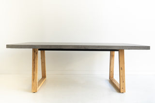 Savannah 2.0m Rectangular Dining Table - Grey & Light Honey