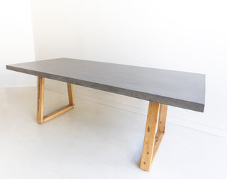 Savannah 2.0m Rectangular Dining Table - Grey & Light Honey