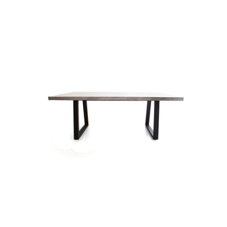 Savannah 2.4m Rectangular Dining Table - Grey & Black