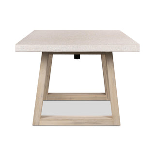 eTerrazzo 2m Rectangular Dining Table - Ivory