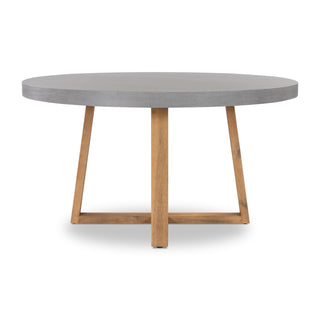 Nova 1.2m Round Dining Table - Grey & Light Honey