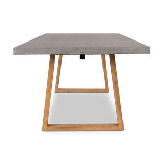 Savannah 2.4m Rectangular Dining Table - Grey & Light Honey