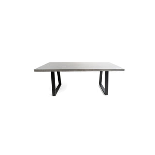 Savannah 2.0m Rectangular Dining Table - Grey & Black