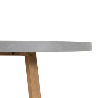 Nova 1.6m Round Dining Table - Grey & Light Honey