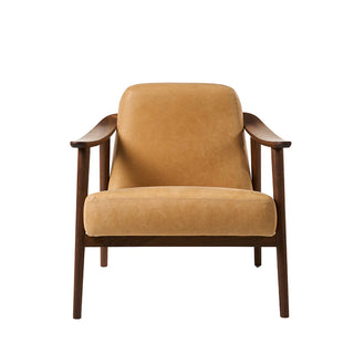 Baltic Leather Armchair - Canyon Whiskey/ Walnut - PREORDER