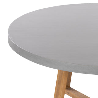 Nova 1.6m Round Dining Table - Grey & Light Honey