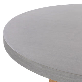 Nova 1.2m Round Dining Table - Grey & Light Honey