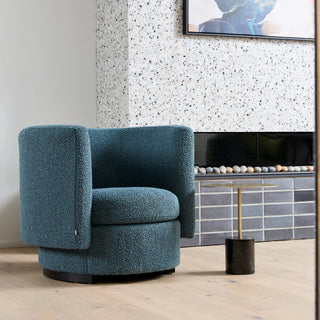 Arena Boucle Occasional Chair - Azur Navy