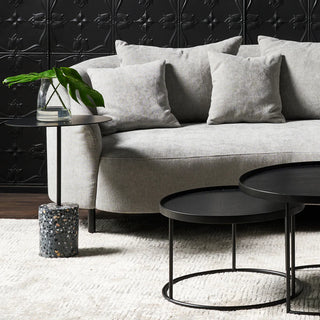 Lilli Side Table - Black & Grey eTerrazzo