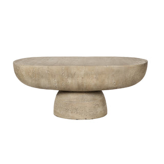 Ravenna cement oval coffee table - 92cm