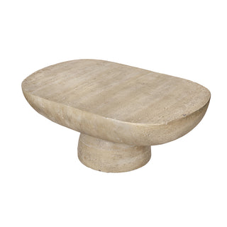 Ravenna cement oval coffee table - 92cm