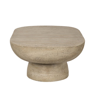 Ravenna cement oval coffee table - 92cm