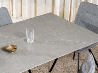 Summit Extension Dining Table Bulgarian Grey Ceramic