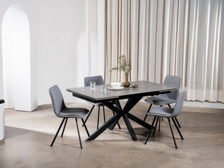 Summit Extension Dining Table Bulgarian Grey Ceramic