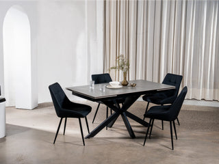 Summit Extension Dining Table Bulgarian Grey Ceramic