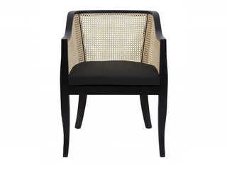 Cedarwood Rattan Occassional Chair Black