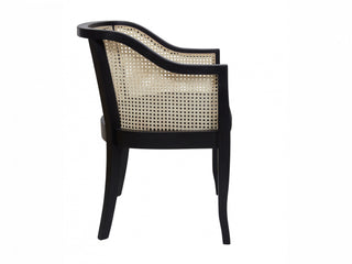 Cedarwood Rattan Occassional Chair Black