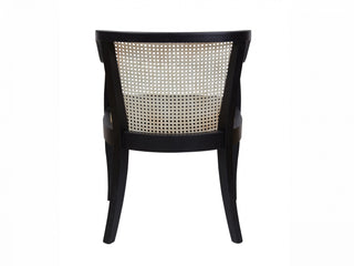 Cedarwood Rattan Occassional Chair Black