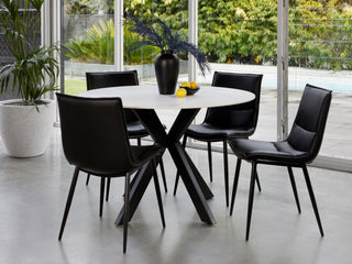 Ironwood Round Dining Table Snow White