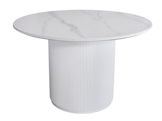 Tranquil Dining Table Snow White Ceramic