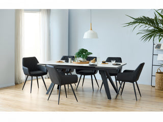 Pacifico Extension Dining Table Classic White