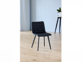 Sleigh Dining Chair Black (Set of 2)