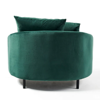 Freya Sofa Chair - Emerald Green Velvet